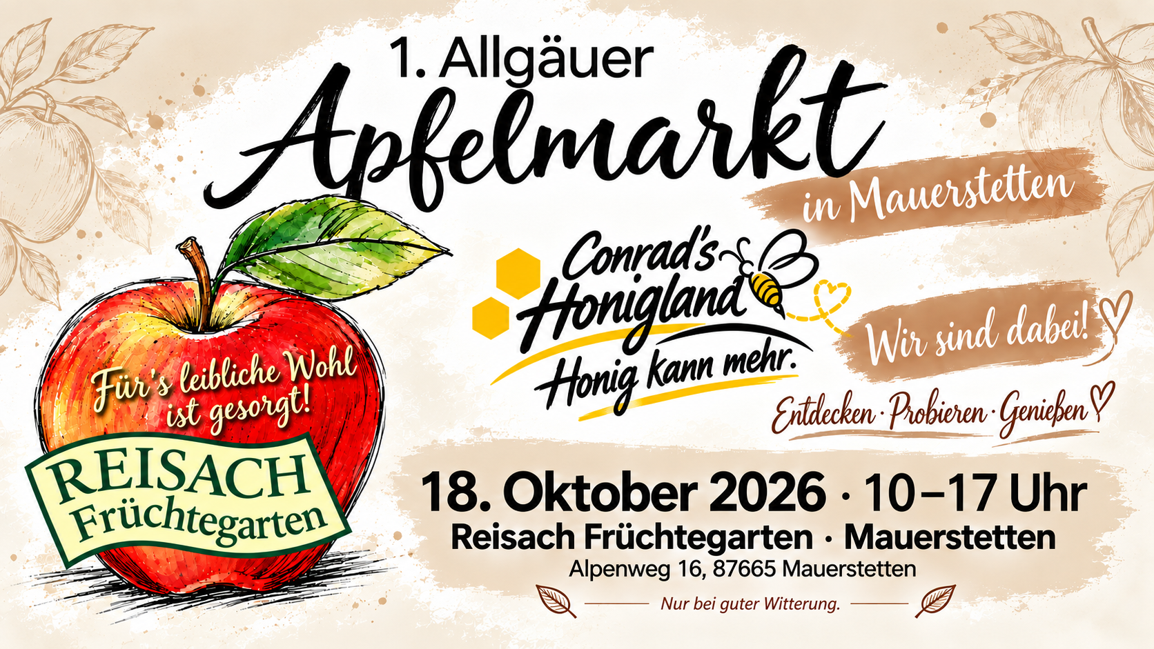 Allgäuer Apfelmarkt in Mauerstetten
