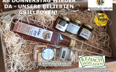 Wieder im Sortiment: Die Grillbox vom Honigland – ab 23. Mai im Reisach Hofladen!