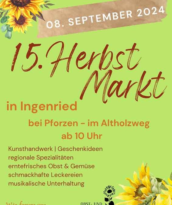 Herbstmarkt Ingenried bei Pforzen2024