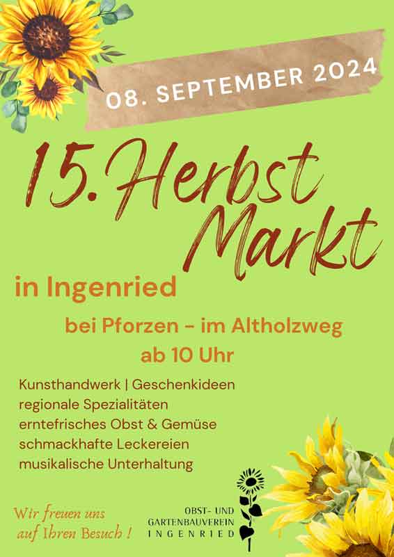 Herbstmarkt Ingenried bei Pforzen2024