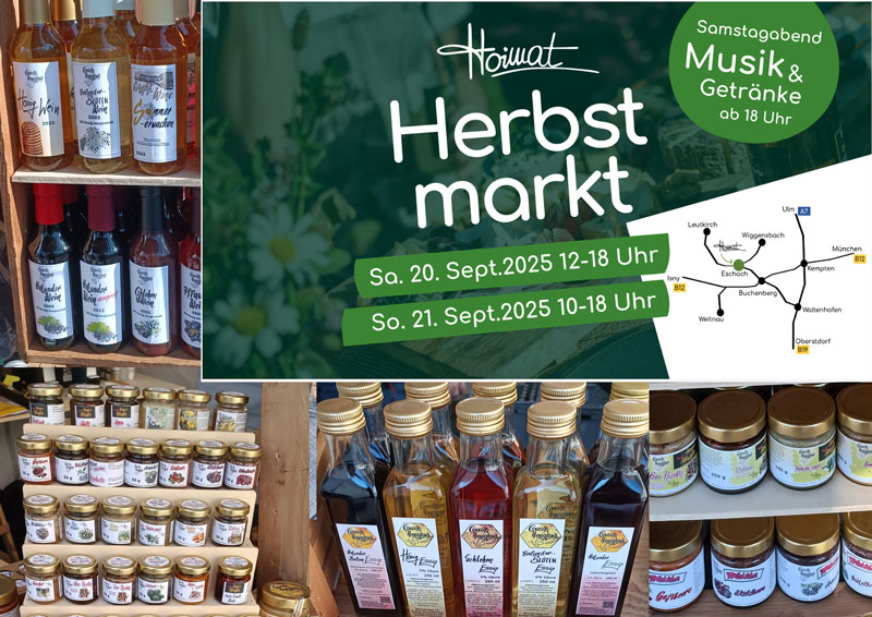 Herbstmarkt in der Hoimat – Wir sind dabei!