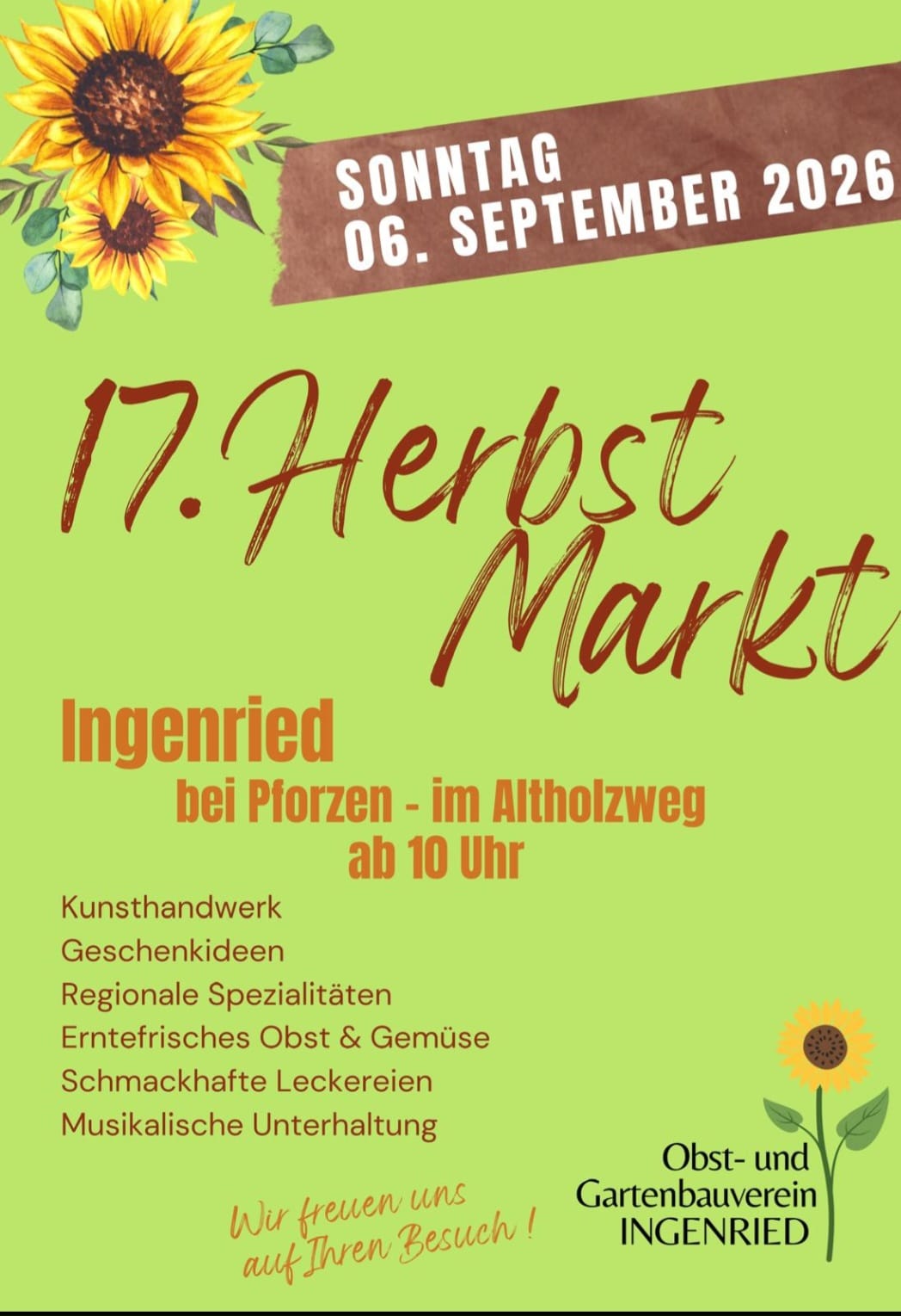 Herbstmarkt Ingenried 2026