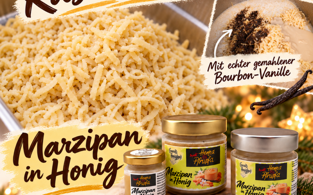 Marzipan in Honig