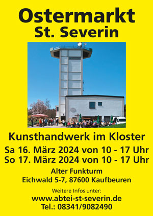 Kunsthandwerker und Ostermarkt in der Abtei St. Severin am 16. und 17. März 2024