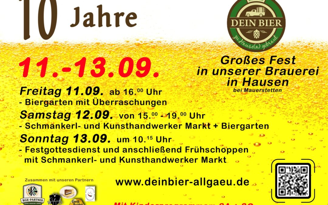 10 Jahre dein Bier