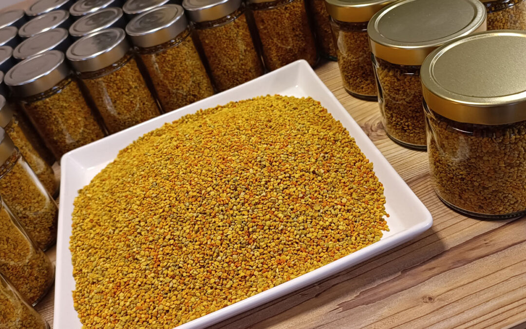🐝 Unsere Bienen haben ganze Arbeit geleistet – Blütenpollen jetzt im Glas! 🌼
