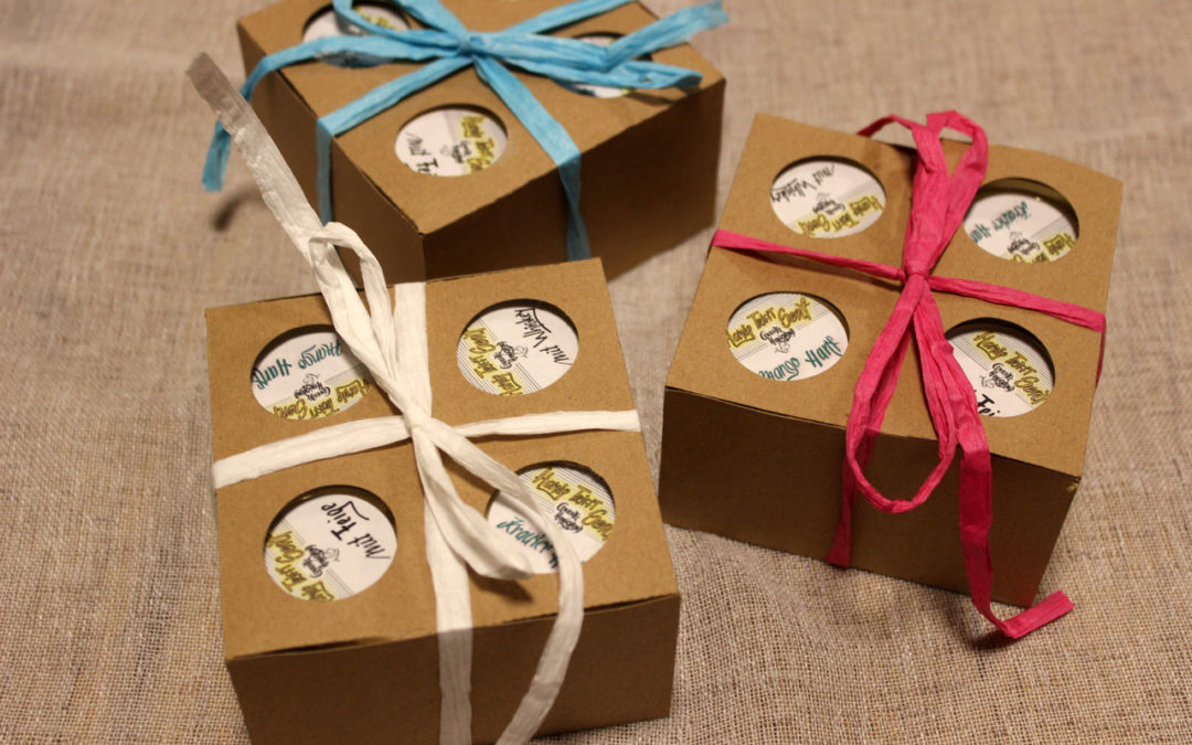Mit den Sorten Whiskey, Feige, Mango-Hanf und Kräuter-Hanf haben wir eine 4er Geschenkschatel zusammengestellt