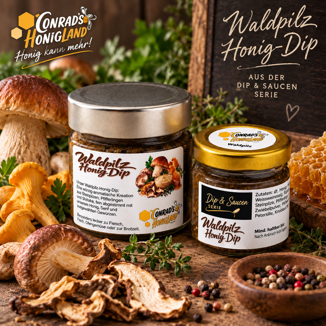 Honigland Waldpilz Dip
