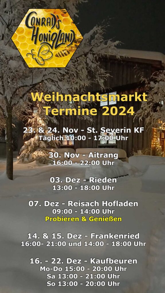 Termine Weihnachtsmärkte